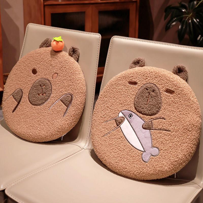 Soft And Plush Capybara Cushion For Office Comfort With Adorable Designs And Thick Padding