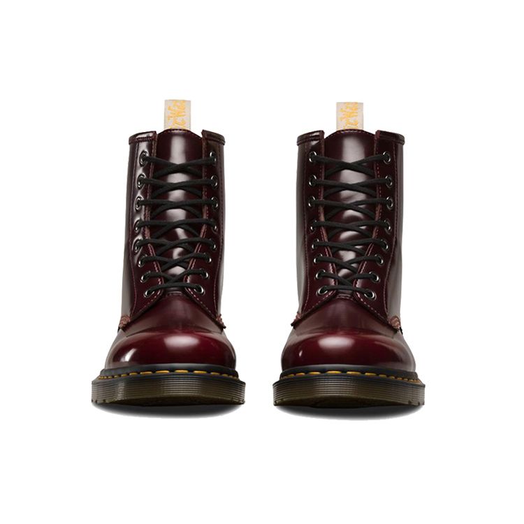Dr. Martens 1460 Другие 8-дырочные прочные ботинки с круглым носком Унисекс ботинки Вишнево-красные 23756600