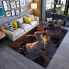 Samurai with Monster Scene Suitable As a Non-slip Mat for the Living Room or Bedroom Sofa
