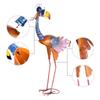 Tooarts 31.2inch Cartoon Toucan Sculpture, Iron Bird Sculpture, Standing Animal Ornament, Artwork