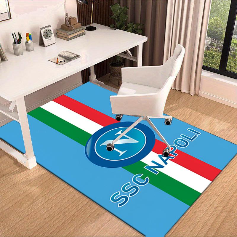 Napoli Blue Energy Symbol Area Rug Office rug, Chair Rug, Decor Carpet Livingroom bedroom Mat, Large Size Fan gifts Christmas gifts