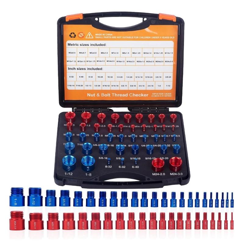 Устройство для проверки резьбы гаек и болтов. Устройство для проверки алюминиевой резьбы. Дюймовые и метрические датчики с наружной и внутренней резьбой. Точные измерения.