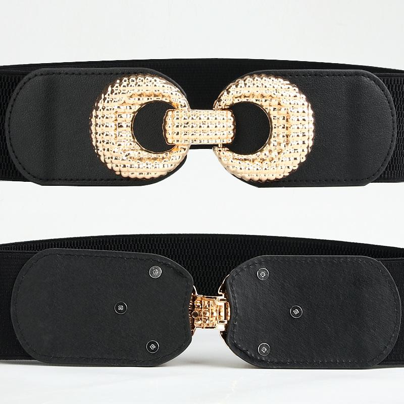 Новый Внешний Пояс-Кушак для Платья Модный и Универсальный Эластичный Широкий Женский Пояс Декоративный Пояс-Резинка для Свитера или Пальто