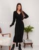 Black Angora Dress with Side Tie ISSA PLUS