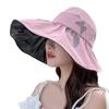 Summer Empty Top Panama Hat Foldable Wide Brim Sunshade Hat Sun Cap Beach Cap Bucket Hat