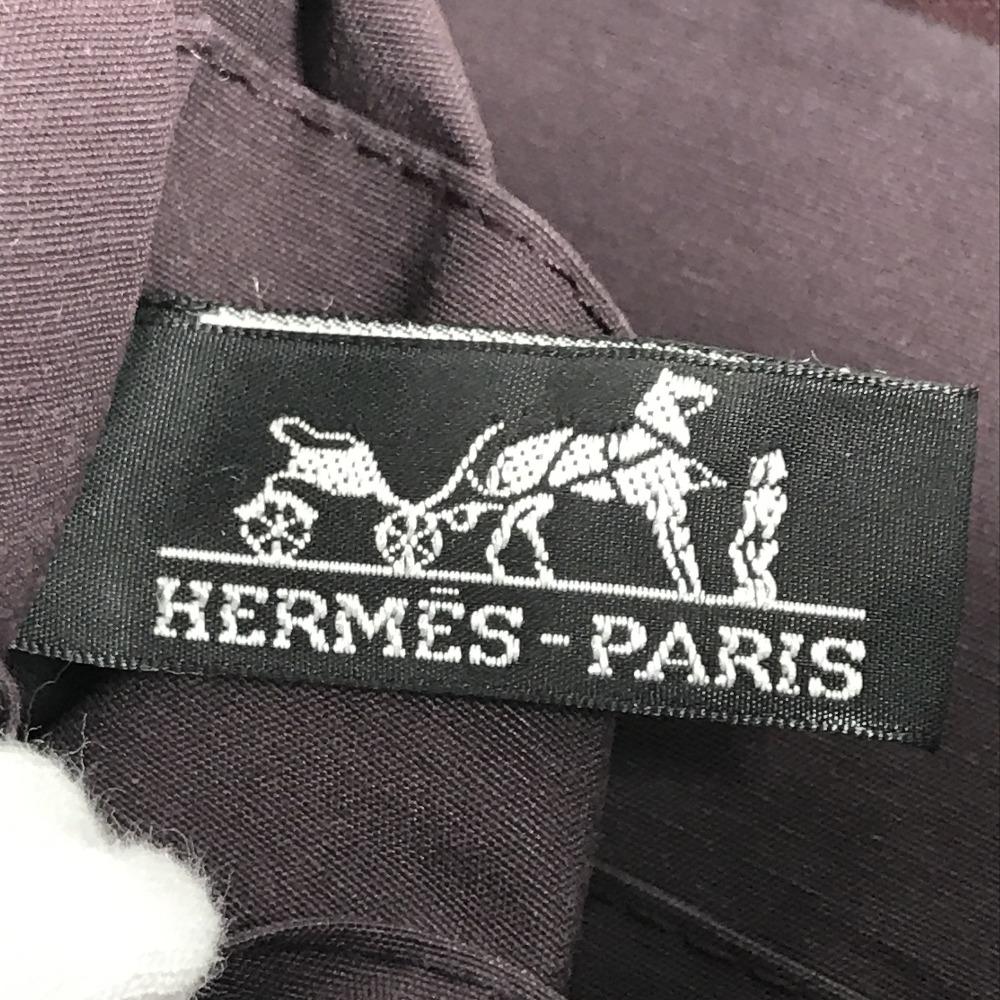 Hermes Сумка-шоппер Сумка-кошелек Клатч хлопок винно-красный