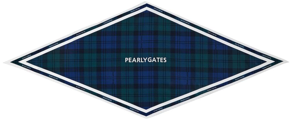 PEARLY GATES Unisex Scarf with Marker Ring, Scarf: 110cm x 45cm, Marker: 30mm x 30mm, UNISEX / 053-3184323 141_Black Watch FR