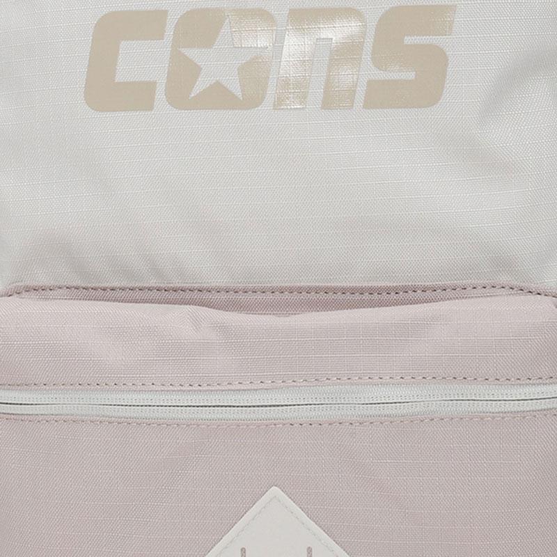 Converse Large Capacity Logo Solid Color Polyester Backpack Unisex Backpack White 10023806185