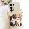 For Tecno Camon 50 Pro 4G CN5c Cute Cat Flower Cartoon Phone Case For Tecno Camon 50Pro 4G Soft Silicone Covers Bumpers