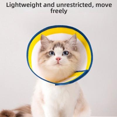 Сетчатые защитные воротники для животных Регулируемый защитный воротник для питомца Воротник для восстановления кошки Защита питомца