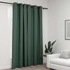 VidaXL Blackout Curtain Linen Look with Eyelets Green 290x245 Cm