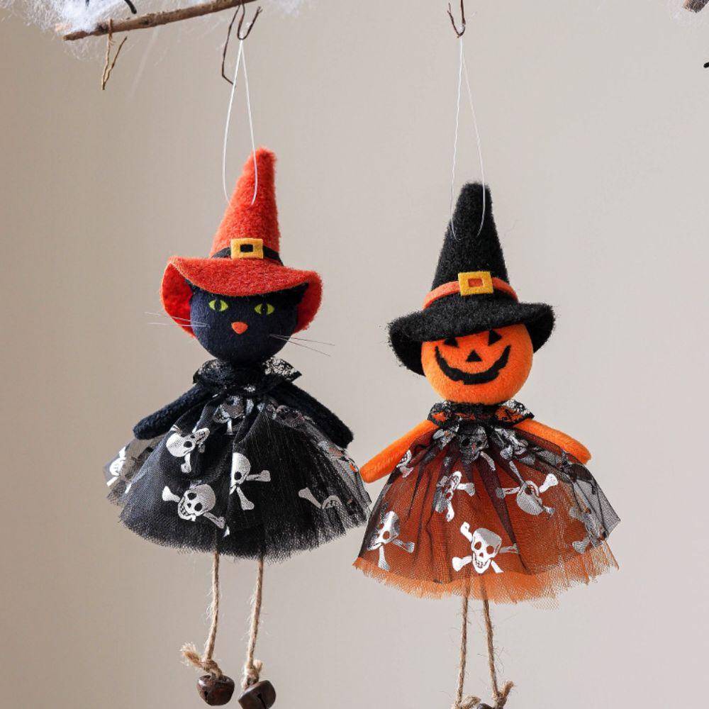 Haunted Black Cat Hangings Pendant Pumpkin/Black Cat Halloween Ornament Kids Gift