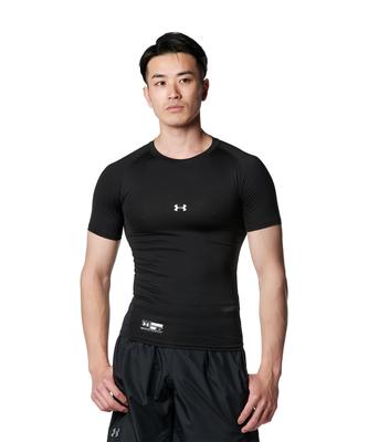 UA HG ARMOUR COMP SS CREW PK 001 Япония LG в японский размер Мужской (эквивалент L)