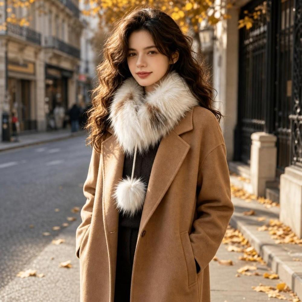 Soft Plush Neck Warmer Keep Warm Winter Scarf Fashion Women's Scarf Winter