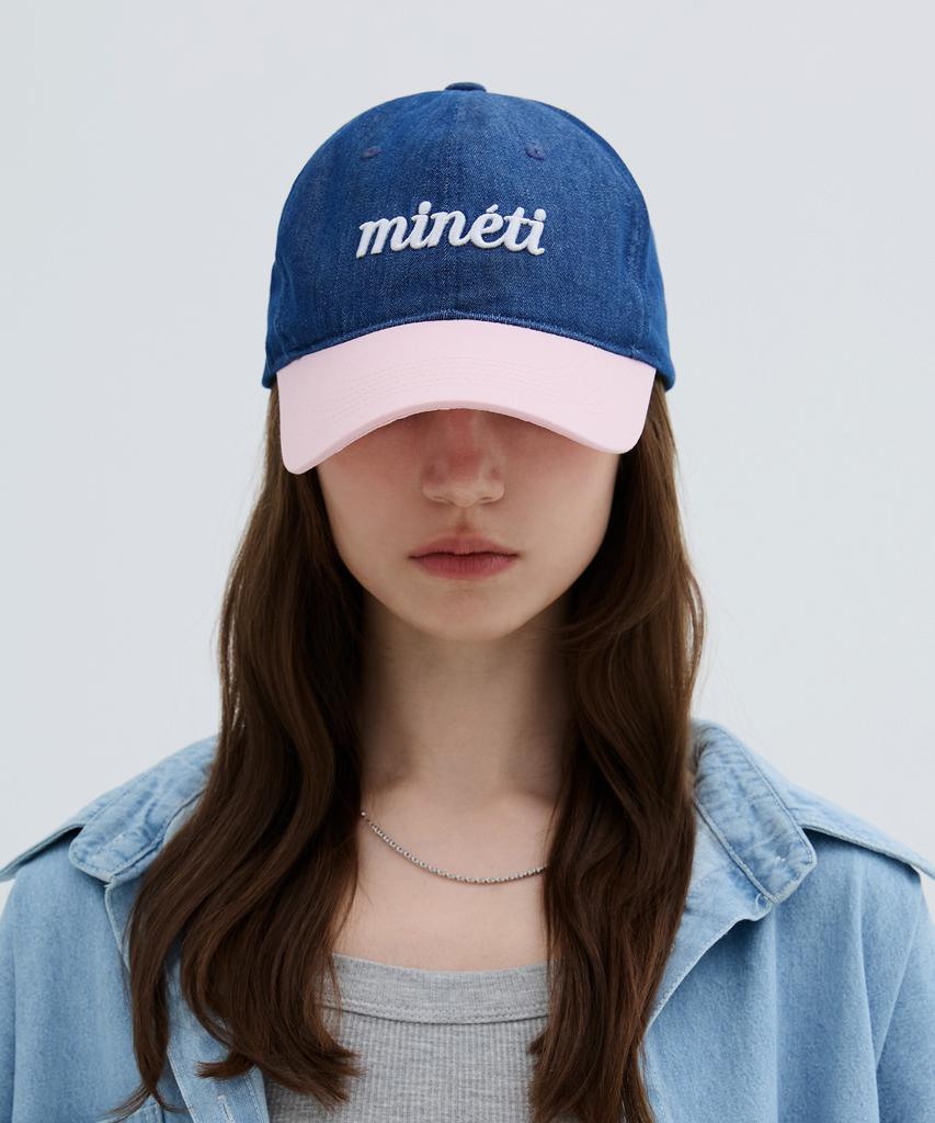 Двухцветная бейсболка с надписью Mineti Y 10525 Mt