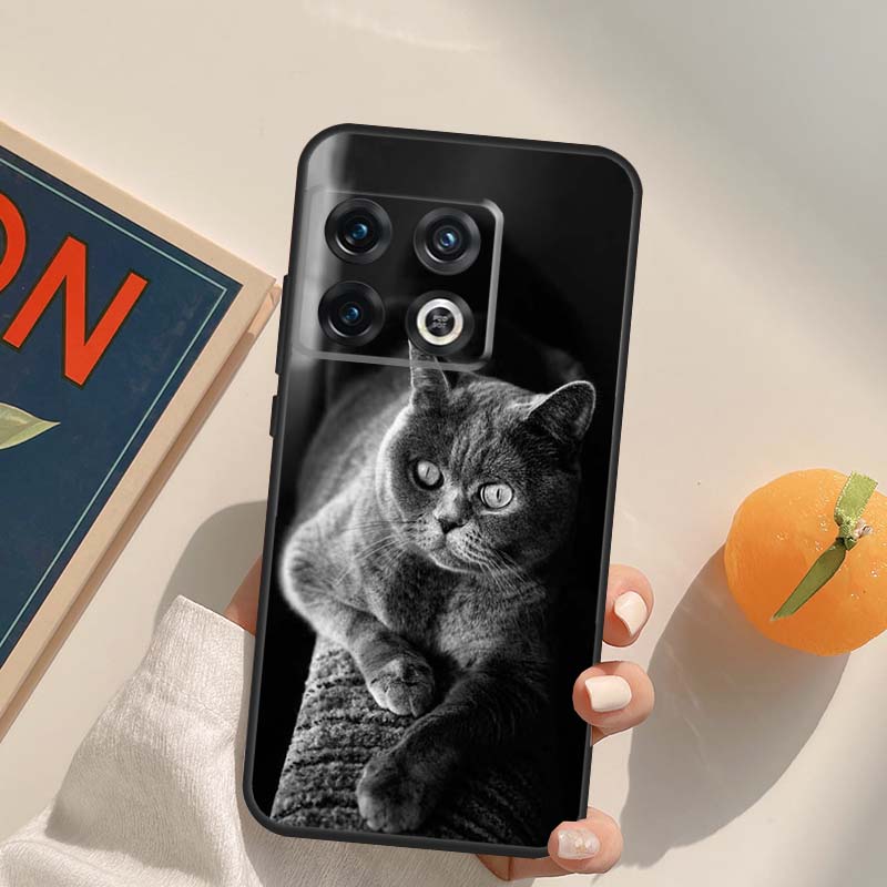 Красивый серый британский короткошерстный кот Чехол для OnePlus Nord 5 CE 2 3 4 Lite N20 N30 OnePlus 15 13 12 11 13T 10T 10R 12R 13R Обложка
