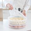 Kitchen Storage Box Refrigerator Organizer Transparent Food Containers Tray For Fruits Vegetables Meat Cake Pizza