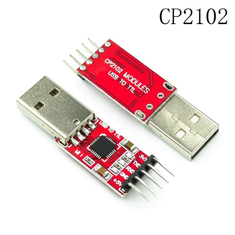 1 Set Usb To Serial Port Module Adapter Usb To Ttl Stc Downloader Uart Cp2102 Chip Module