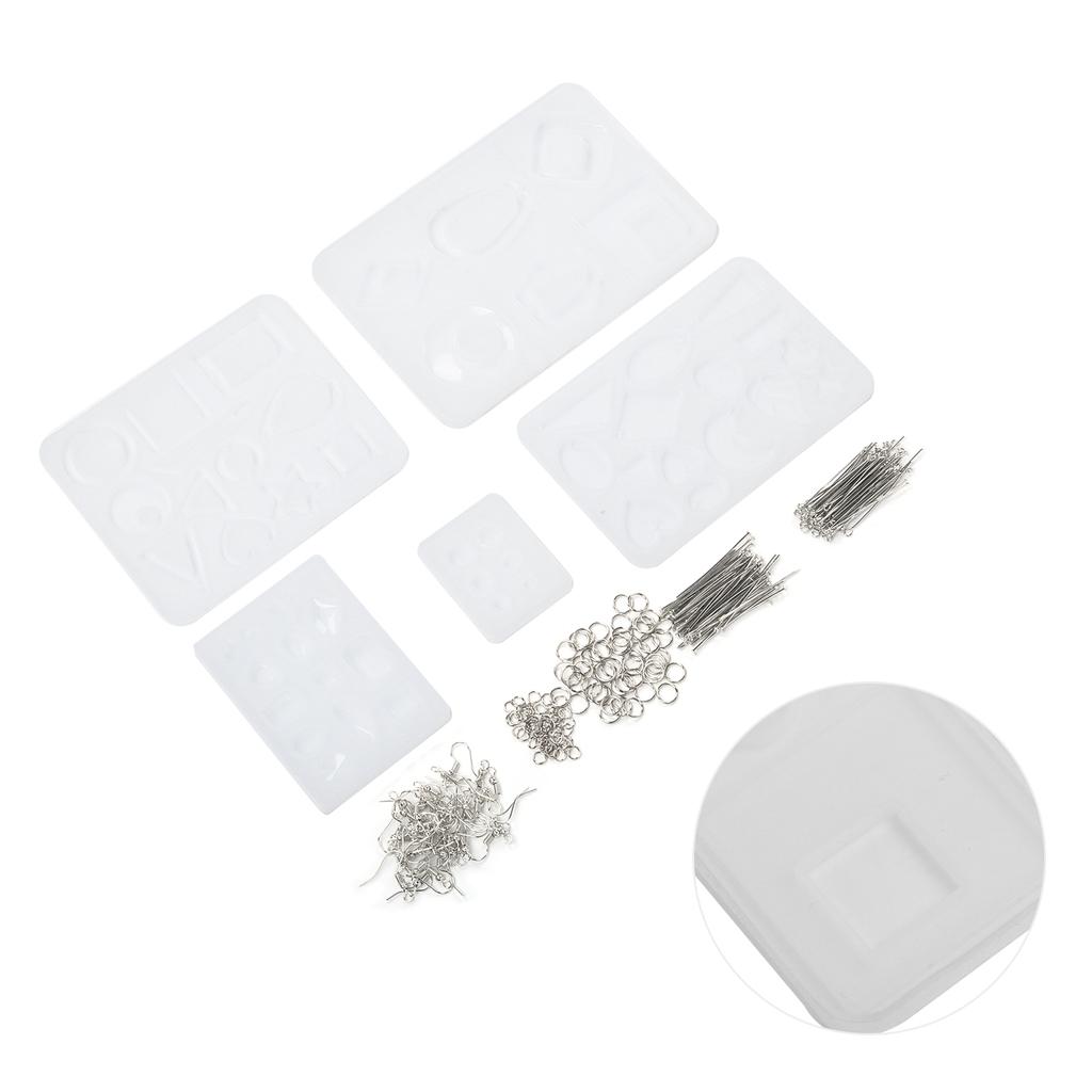Crystal Epoxy Mold Kit Silicone DIY Jewelry Making Mould Pendant Necklace Craft Tool
