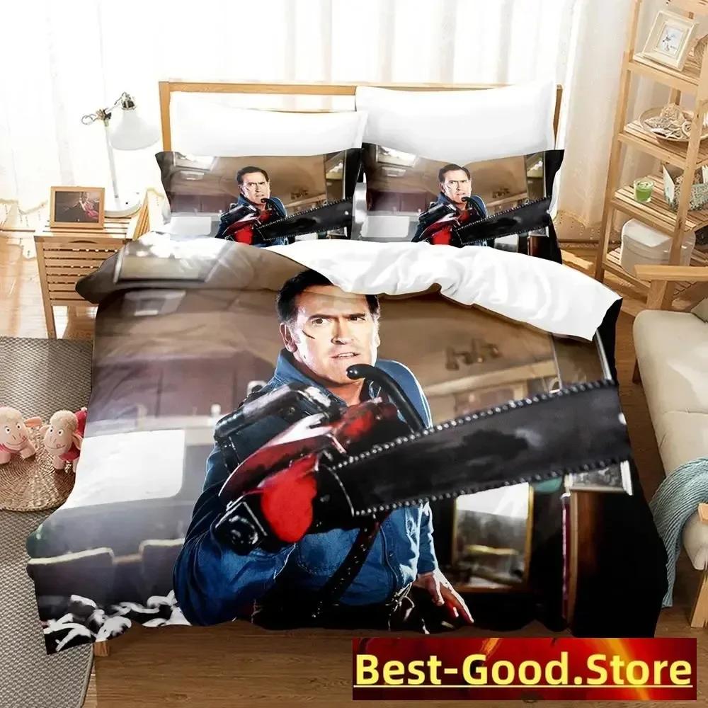 Набор постельного белья Ash VS Evil Dead Односпальный Твин Печатный Комплект для кровати с наволочкой Пододеяльник Мягкий Односпальный Двуспальный Queen King Размер