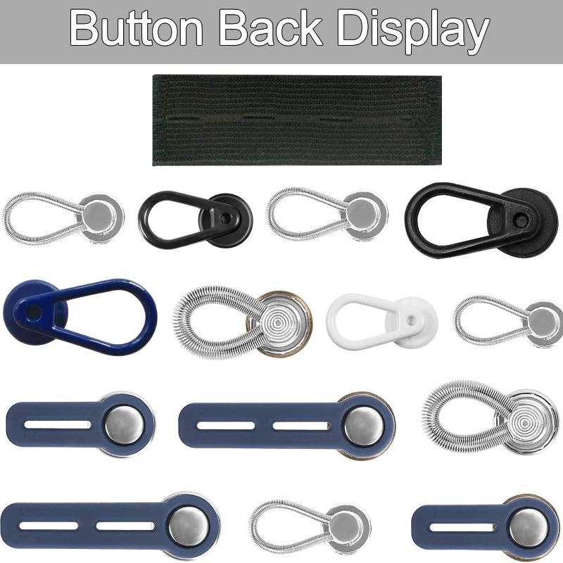Набор из 24 шт. Кнопок-удлинителей, Гибкий регулируемый эластичный удлинитель пуговицы для талии, Невидимые удлинители для воротника и шеи, Пришивные удлинители пуговиц для женщин и