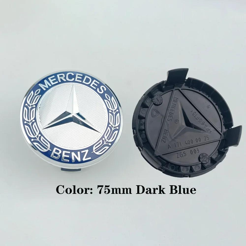 Hot Car Sticker 4pcs ABS 75mm Car Rims Hubcaps Wheel Center Caps For Mercedes Benz AMG C E S GLE CLC Class W204 W221 W205 W176 W