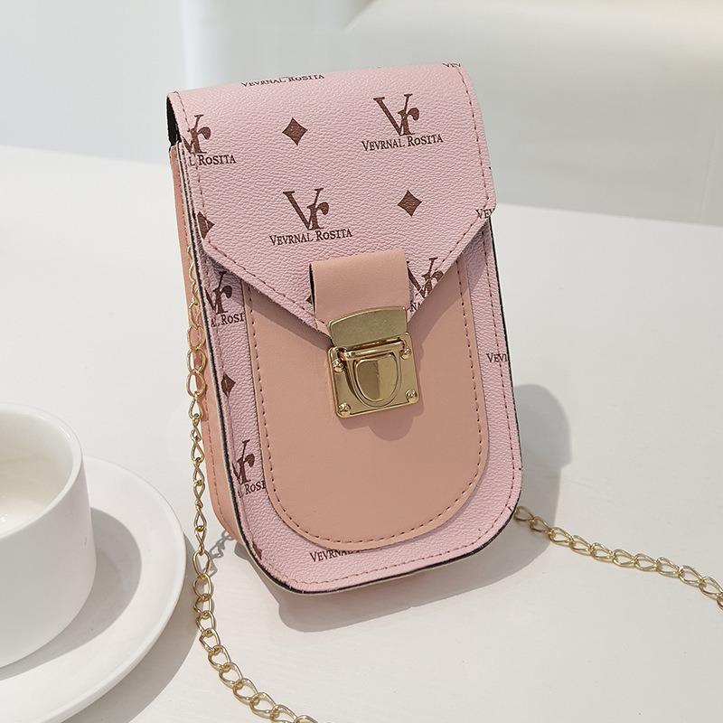 Модная сумка для мобильного телефона с принтом, корейская версия, сумка через плечо для девочек