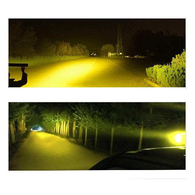 22 Inch Offroad LED Light Bar 120W Combo Beam Curved Yellow Fog Lamp for Jeep 4x4 ATV 4WD Truck SUV 12V 24V LED Work Light
