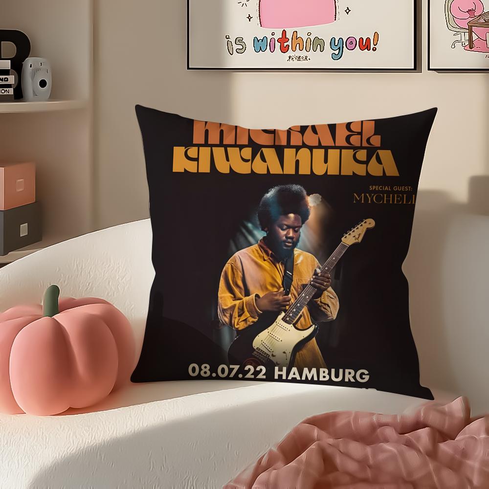 MMichael KKiwanuka Cushion Cover Pillowcase Short Plush Invisible zipper Room Sofa Cushion Cover