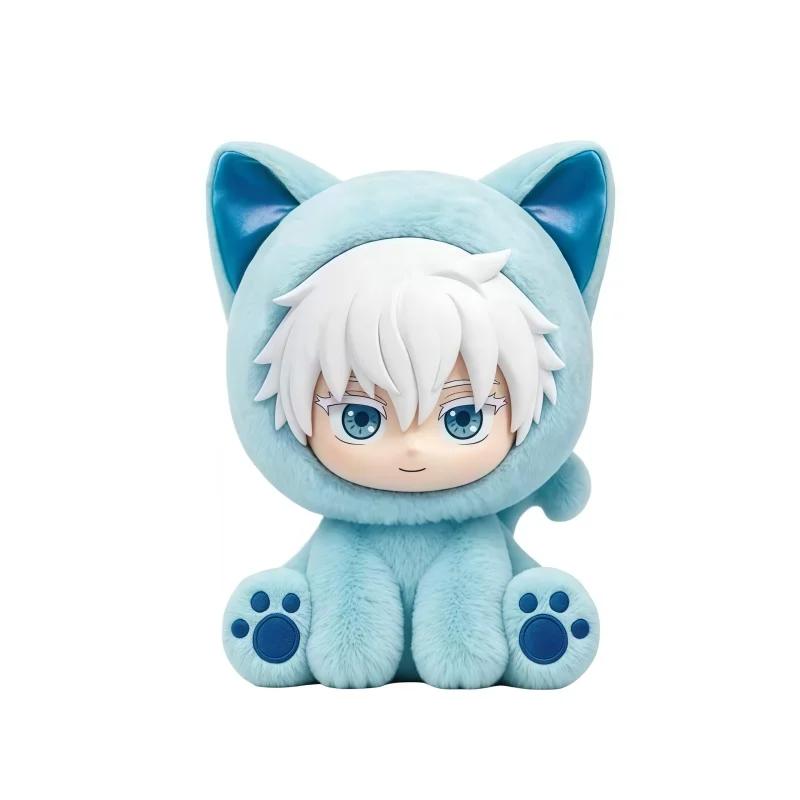 EAKI Jujutsu Kaisen Cat Sitting Party Blind Box Anime Figure Collectible Decor Ornament Birthday Gift Toy