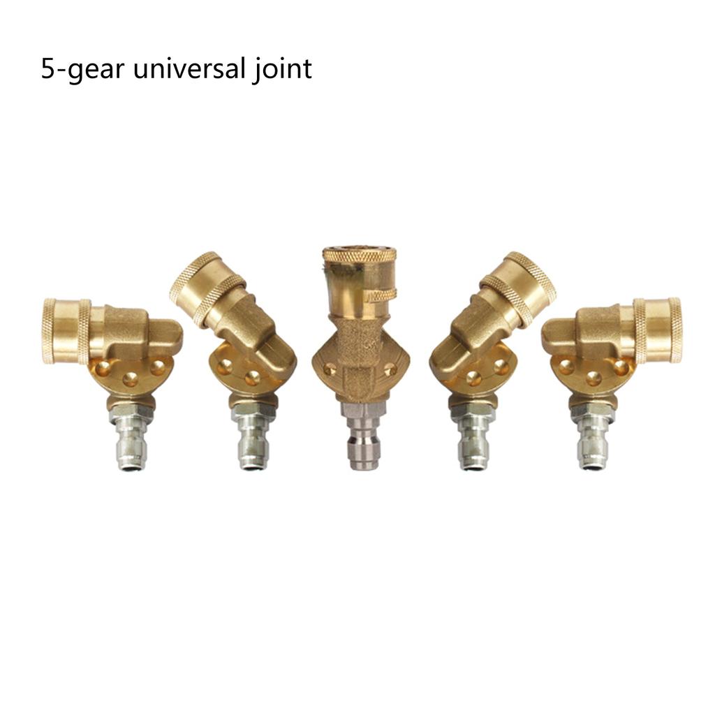 Поворотная муфта с 1/4" 5-скоростным регулируемым соединением для быстрого соединения мойки высокого давления для мойки автомобиля