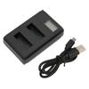 Camera Battery Charger Dual USB Chager with LCD Display for AHDBT‑501 Camera Battery