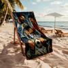 Passion Game: Clash Titans Personalized Text Beach Towel Super Soft Microfiber Quickdry Fabric
