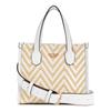 SILVANA 2 CMPRTMNT MINI TOTE WHITE Handbag