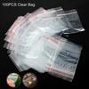 100 шт. Прозрачные самоклеящиеся пластиковые пакеты для подарков Прозрачные для конфет Ювелирные изделия Самоклеящиеся B9Y8