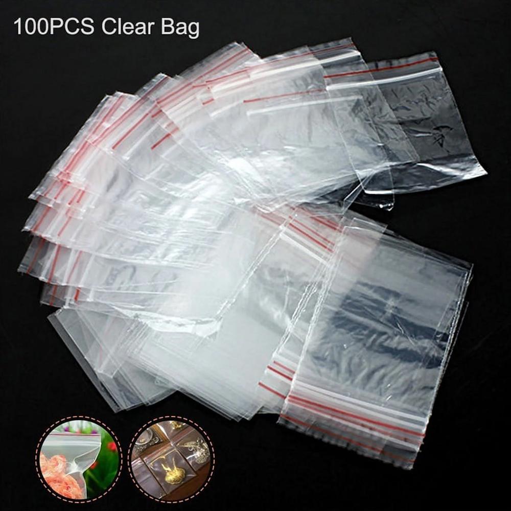 100 шт. Прозрачные самоклеящиеся пластиковые пакеты для подарков Прозрачные для конфет Ювелирные изделия Самоклеящиеся B9Y8