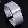 Fashion 18mm - 24mm Stainless Steel Watch 0.4mm Wire Mesh Waist Watch Strap Band