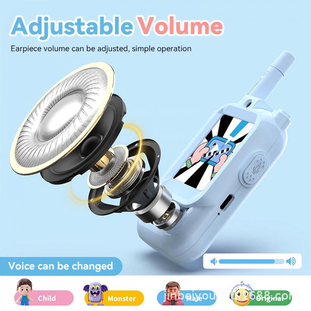 hd video call kids video walkie‑talkie toy two‑way radio parent‑child interactive cartoon game gift for boys girls