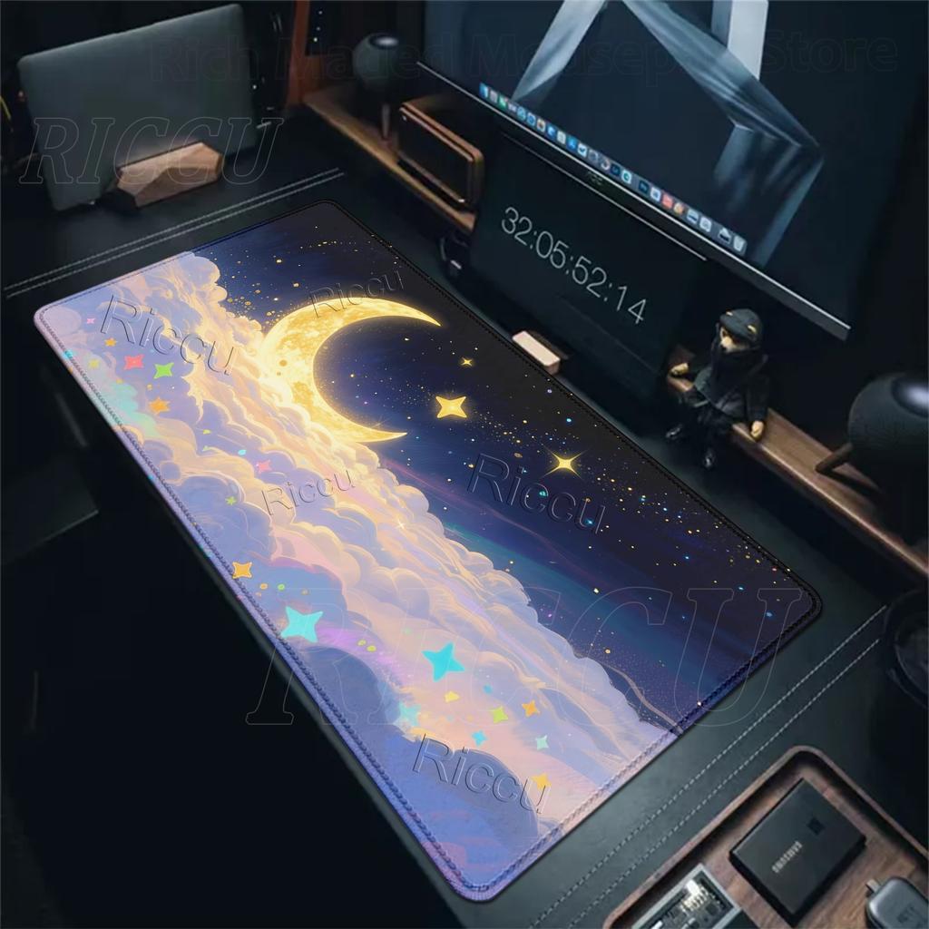 Кавайная Облако Большой Коврик для Мыши Офисы Игровые Аксессуары Коврик для Мыши Геймер Клавиатура Настольные Коврики Ковер Противоскользящий Расширенный Настольный Коврик