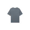 Li-Ning Sport Lifestyle Series Logo Print Round Neck Knitted Short Sleeve T-Shirt Men Tops Thunder-Gray AHSSA51-2