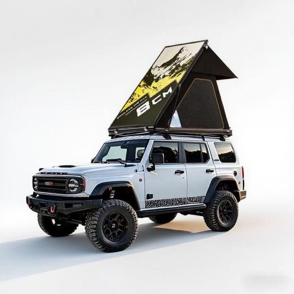 Ultra-thin 8cm Aluminum Alloy Automatic Hard Shell Car Roof Tent for Outdoor Camping