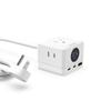 67W 6-в-1   Удлинитель с 2 *   + 1 * портом быстрой зарядки USB-A и 3* выходными разъемами AC типа US С сертификатами TUV US, FCC, VI