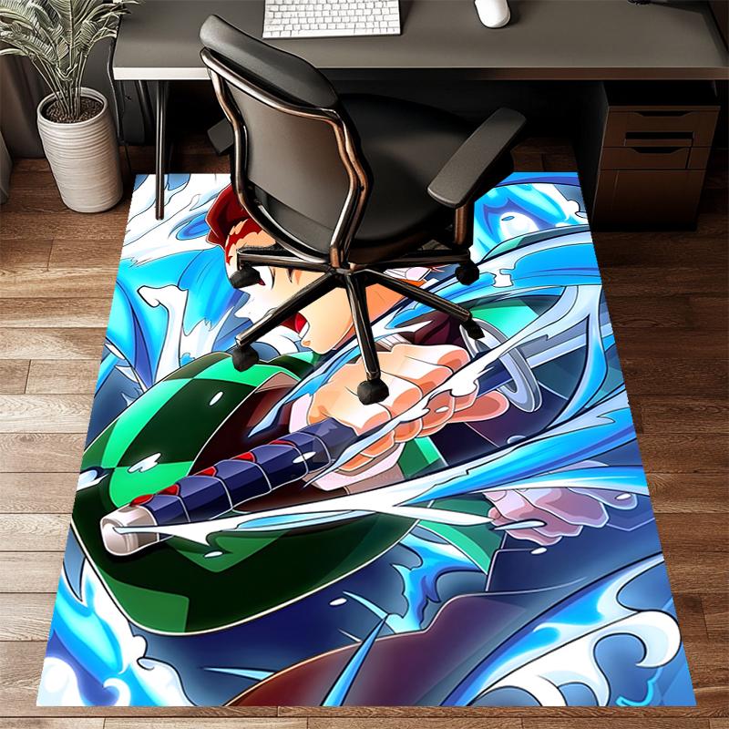 Kamado Tanjiro2Printed Area Rug Carpet for Bedroom Living Room Home Decor Rugs Mat Non Slip Mat Rug for Bedside