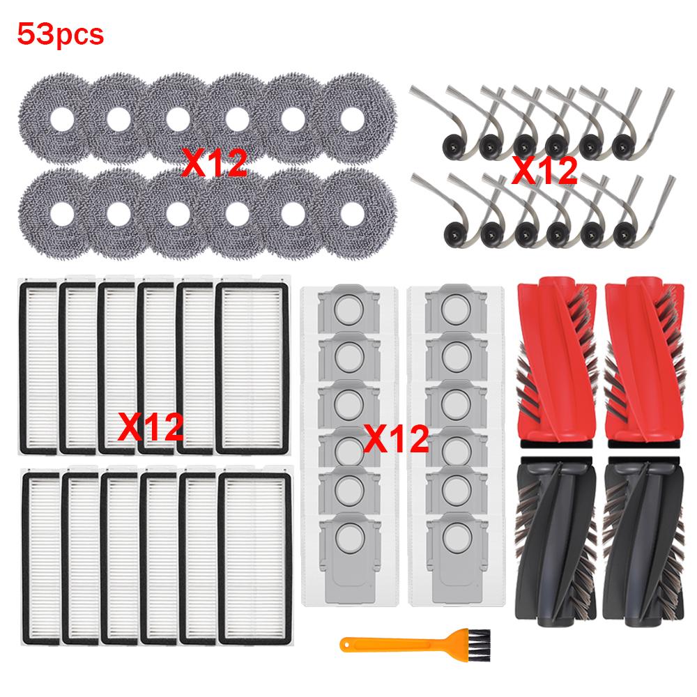 Для Roborock Qrevo Curv/S1V/Curv S1X/Curv 1A1/1XC/C Pro/C/CurvC/P11 PRO Пылесоса Основная Боковая Щетка Фильтр Тряпка для Швабры Мешки для Пыли Запчасти
