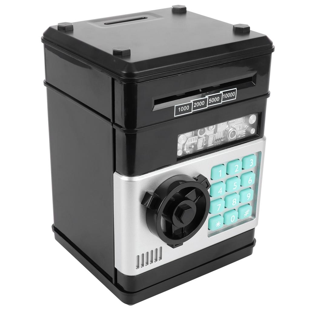 Электронная Копилка Моделирование Банкомат Пароль Копилка Наличные Монеты Сберегательная Коробка Подарок для KidBlack