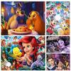 Алмазная живопись Дисней Красавица и Чудовище Полная круглая алмазная мозаика Домашний декор Полная квадратная и круглая алмазная мозаика Вышивка Крестиком