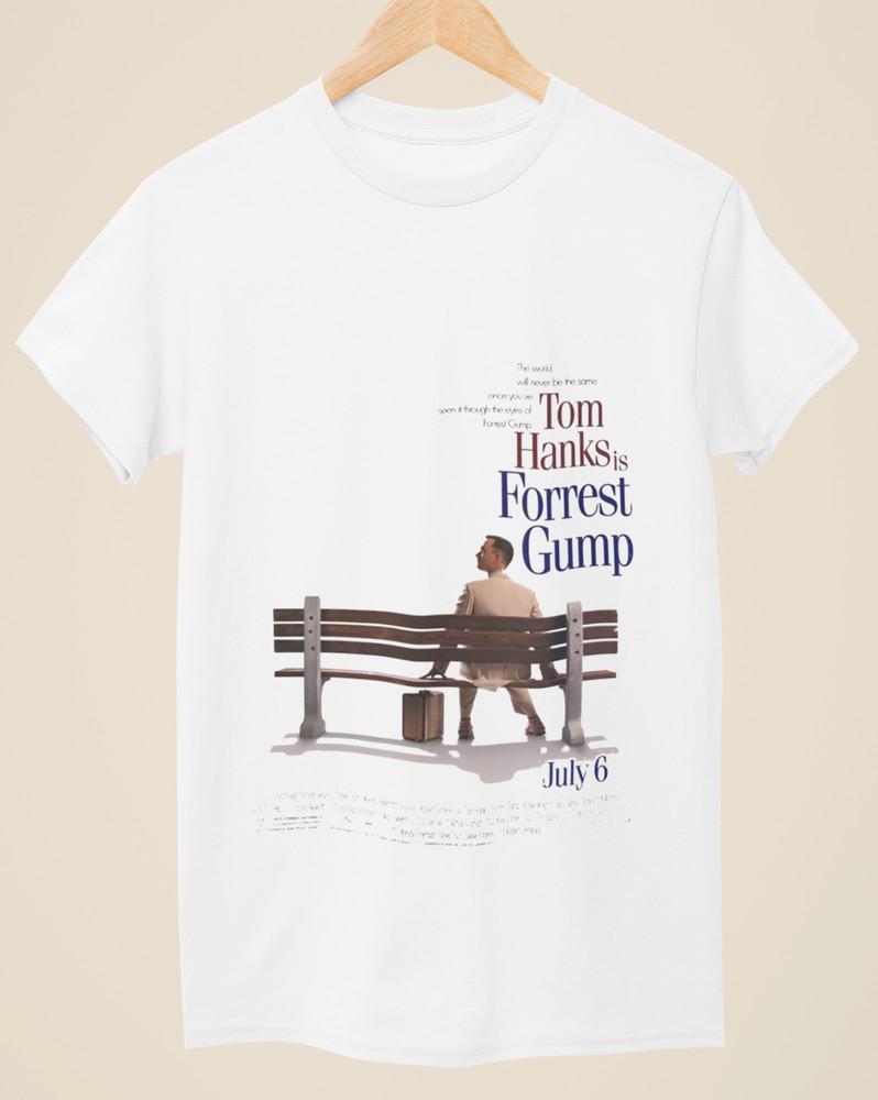 Forrest Gump - Movie Poster Inspired Unisex White T-Shirt