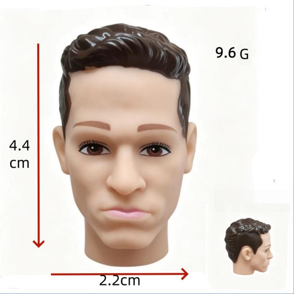 Male Doll Heads Quality Makeup Doll Figure Collection Doll Parts Famous Men Stars Rare Face Doll Heads DIY Toy Accessories