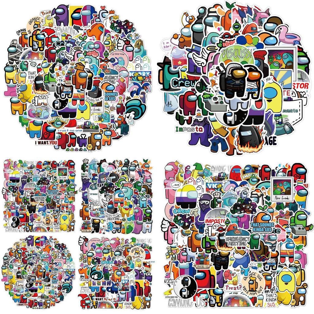 Pcs Sticker 50100 Pack Set Game Diy Imposter Decal Stickers Waterproof