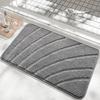 3D Bathroom Soft Plush Anti-skid Mat Super Absorbent Solid Color Rug for Toilet/Washroom Durable Easy To Clean Carpet Alfombra